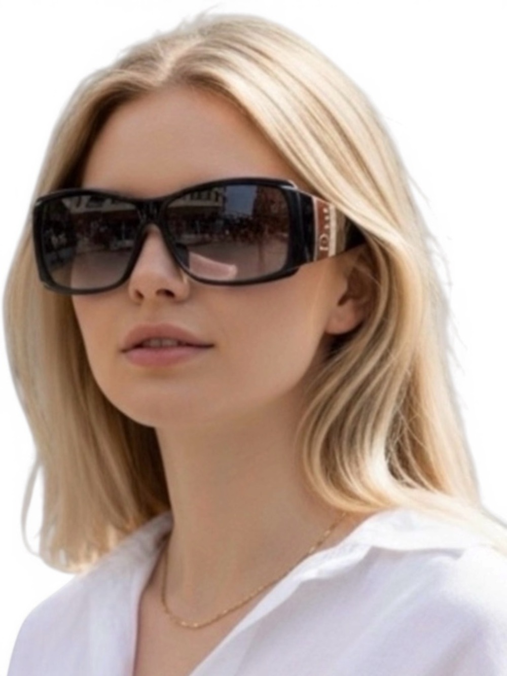 Christian Dior Stripes 2 Shield Sunglasses – Vintage Y2K Galliano Era - Picture 4 of 9